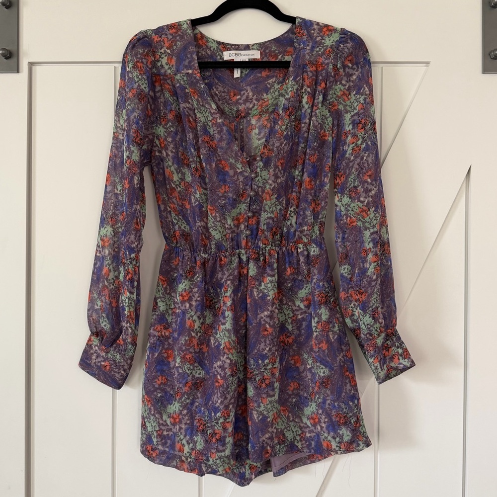 BCBGeneration Multicolored Romper - Picture 2 of 11
